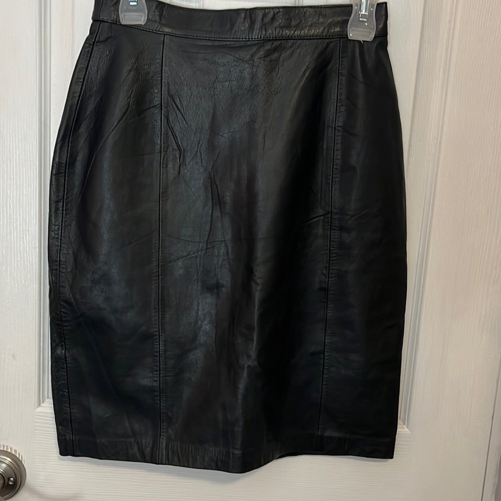 Vintage leather skirt